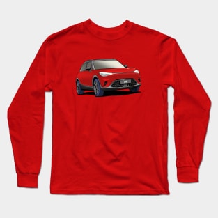 Red Smart Car 'Hashtag One' #1 Long Sleeve T-Shirt